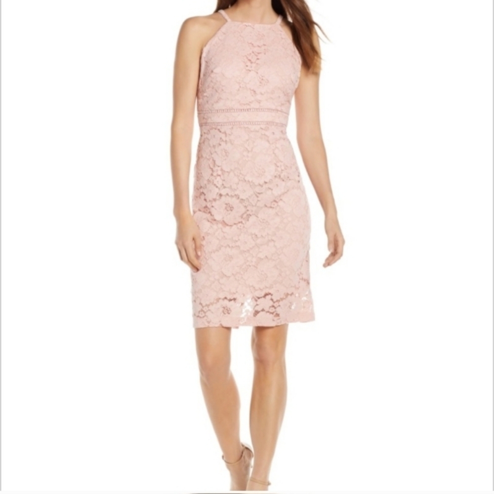 Vince Camuto Sleeveless Lace Sheath Midi size 6, nwt
